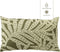 Dutch Decor - SAMUEL - Buitenkussen 30x50 cm - outdoor - waterafstotend en uv-bestendig - bladprint - Olive Branch - groen