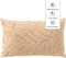 Dutch Decor - SAMUEL - Buitenkussen 30x50 cm - outdoor - waterafstotend en uv-bestendig - bladprint - Pumice Stone - beige