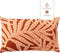 Dutch Decor - SAMUEL - Buitenkussen 30x50 cm - outdoor - waterafstotend en uv-bestendig - bladprint - Potters Clay - steenrood