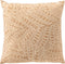 Dutch Decor - SAMUEL - Buitenkussen 45x45 cm - outdoor - waterafstotend en uv-bestendig - bladprint - Pumice Stone - beige