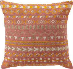 Dutch Decor SANDY - Kussenhoes 45x45 cm Muted Clay - roze - met rits - zonder binnenkussen