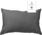 Dutch Decor - SANTORINI - Sierkussen voor buiten 40x60 cm - waterafstotend en uv-bestendig - Charcoal Gray - antraciet