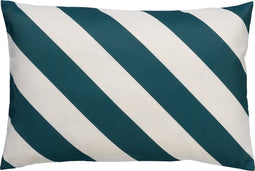 Dutch Decor - SANZENO - Buitenkussen 40x60 cm - waterafstotend en uv-bestendig - Sagebrush Green - wit en groen