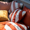 Dutch Decor - SANZENO - Buitenkussen 40x60 cm - waterafstotend en uv-bestendig - Potters Clay - wit en oranje