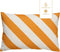 Dutch Decor - SANZENO - Buitenkussen 40x60 cm - waterafstotend en uv-bestendig - Golden Glow - wit en geel