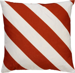 Dutch Decor - SANZENO - Buitenkussen 45x45 cm - waterafstotend en uv-bestendig - Potters Clay - oranje en wit