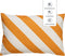 Dutch Decor - SANZENO - Outdoor Kussenhoes 40x60 cm - waterafstotend en uv-bestendig - gestreept - Golden Glow - wit en geel
