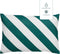 Dutch Decor - SANZENO - Outdoor Kussenhoes 40x60 cm - waterafstotend en uv-bestendig - gestreept - Sagebrush Green - wit en groen