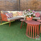 Dutch Decor - SANZENO - Outdoor Kussenhoes 40x60 cm - waterafstotend en uv-bestendig - gestreept - Muted Clay - wit en roze
