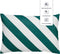Dutch Decor - SANZENO - Outdoor Kussenhoes 40x60 cm - waterafstotend en uv-bestendig - gestreept - Sagebrush Green - wit en groen