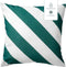 Dutch Decor - SANZENO - Outdoor Kussenhoes 45x45 cm - waterafstotend en uv-bestendig -gestreept - Sagebrush Green - wit en groen