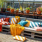 Dutch Decor - SANZENO - Outdoor Kussenhoes 45x45 cm - waterafstotend en uv-bestendig -gestreept - Sagebrush Green - wit en groen