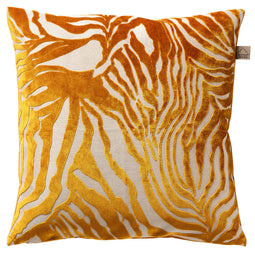 Dutch Decor - SEB - Sierkussen 45x45 cm - velvet - dierenprint - Chai Tea - geel