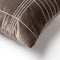 Dutch Decor SELAH - Kussenhoes 40x60 cm - velvet – subtiel ruitpatroon - Taupe - met rits - zonder binnenkussen