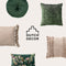 Dutch Decor SENNE - Kussenhoes 45x45 cm - Mountain View - donkergroen - met rits - zonder binnenkussen