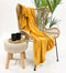 Dutch Decor - SIDNEY - Plaid 140x180 cm - Fleece deken van 100% gerecycled polyester – superzacht - Eco Line collectie - Golden Glow - geel