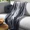 Dutch Decor - SIDNEY - Plaid 140x180 cm - Fleece deken van 100% gerecycled polyester – superzacht - Eco Line collectie - Charcoal Gray - antraciet