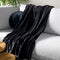 Dutch Decor - SIDNEY - Plaid 140x180 cm - Fleece deken van 100% gerecycled polyester – superzacht - Eco Line collectie - Raven - zwart