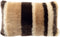 Dutch Decor Sierkussen Cleo - Teddy - Donkerbruin - 30x50 cm (BxD) - Polyester - Kleur Chocolate Martini - Streep Dessin