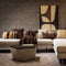 Dutch Decor Sierkussen Cleo - Teddy - Donkerbruin - 30x50 cm (BxD) - Polyester - Kleur Chocolate Martini - Streep Dessin