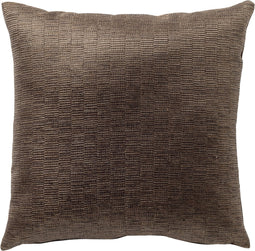 Dutch Decor Sierkussen Dante - Velvet - Bruin - 45x45 cm (BxL) - Kleur Driftwood - 100% Polyester
