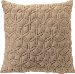 Dutch Decor Sierkussen Lizzy - Polyester - Lichtbruin - 45x45 cm - Kleur Irish Cream