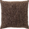 Dutch Decor Sierkussen Marco - Bouclé / Polyester - Zwart / Bruin - 45x45 cm - Kleur Raven