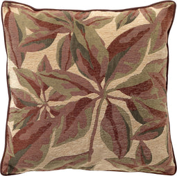 Dutch Decor Sierkussen Willow - Polyester - Roodbruin - 45x45 cm - Kleur Mystirica