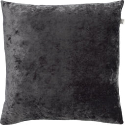 Dutch Decor SKY - Kussenhoes velvet 45x45 cm - Charcoal Gray - antraciet - met rits - zonder binnenkussen