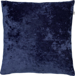 Dutch Decor SKY - Kussenhoes velvet 45x45 cm - Insignia Blue - donkerblauw - met rits - zonder binnenkussen