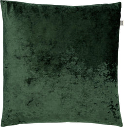 Dutch Decor SKY - Kussenhoes velvet 45x45 cm - Mountain View - donkergroen - met rits - zonder binnenkussen