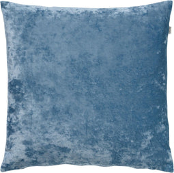 Dutch Decor SKY - Kussenhoes velvet 45x45 cm - Provincial Blue - lichtblauw - met rits - zonder binnenkussen