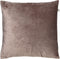 Dutch Decor SKY - Sierkussen velvet 45x45 cm - Driftwood - taupe - Inclusief binnenkussen