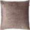 Dutch Decor SKY - Sierkussen velvet 45x45 cm - Driftwood - taupe - Inclusief binnenkussen