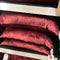Dutch Decor SKY - Sierkussen velvet 45x45 cm - Merlot - rood - Inclusief binnenkussen