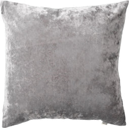 Dutch Decor SKY - Sierkussen velvet 45x45 cm - Micro Chip - lichtgrijs - Inclusief binnenkussen