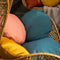 Dutch Decor - SOL - Buitenkussen rond Ø40 cm - waterafstotend en uv-bestendig - Sagebrush Green - groen