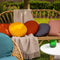Dutch Decor - SOL - Buitenkussen rond Ø40 cm - waterafstotend en uv-bestendig - Golden Glow - geel