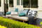 Dutch Decor - SOL - Buitenkussen rond Ø40 cm - waterafstotend en uv-bestendig - Sagebrush Green - groen