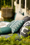 Dutch Decor - SOL - Buitenkussen rond Ø40 cm - waterafstotend en uv-bestendig - Sagebrush Green - groen