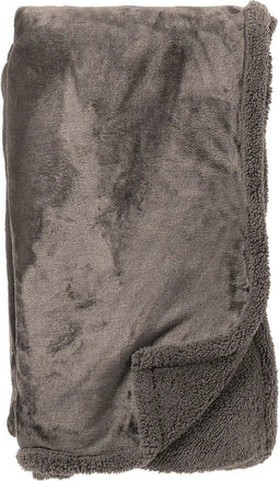 Dutch Decor - STANLEY - Plaid 150x200 cm - fleece deken met teddy en fleece - Driftwood - taupe