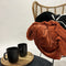 Dutch Decor - STANLEY - Plaid 150x200 cm - fleece deken met teddy en fleece - Potters Clay - oranje terra