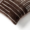 Dutch Decor STEF - Kussenhoes 45x45 cm - met strepen - Chocolate Martini - bruin met wit - met rits - zonder binnenkussen