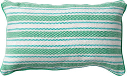 Dutch Decor STRIPES - Kussenhoes katoen 30x50 cm - Emerald - groen - streepjes - met rits - zonder binnenkussen