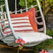 Dutch Decor STRIPES - Sierkussen katoen 30x50 cm - Aurora Red - rood - streepjes - Inclusief binnenkussen