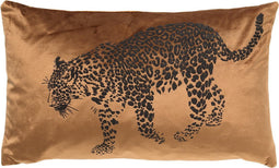 Dutch Decor SULA - Sierkussen met dierenprint 30x50 cm Tobacco Brown - bruin - Inclusief binnenkussen