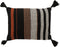 Dutch Decor TAMAR - Kussenhoes katoen 40x60 cm - Raven - zwart - met flosjes - met rits - zonder binnenkussen