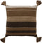 Dutch Decor TAMAR - Kussenhoes katoen 45x45 cm - Military Olive - groen - met flosjes - met rits - zonder binnenkussen