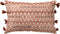 Dutch Decor TEQUILA - Kussenhoes 40x60 cm - 100% katoen - met flosjes - Potters Clay - oranje - met rits - zonder binnenkussen