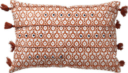 Dutch Decor TEQUILA - Sierkussen van katoen 40x60 cm Potters Clay - oranje - Inclusief binnenkussen